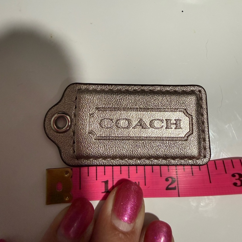 Coach Gray 2.5 inch hangtag
